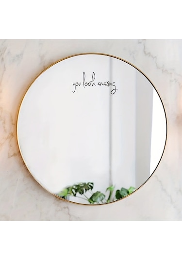 Sones Harika Görünüyorsun 2 Adet / Set Su Geçirmez Ve Yağ Geçirmez Vinil Çıkartmalar Ayna Dekoratif Çıkartmalar Diğer