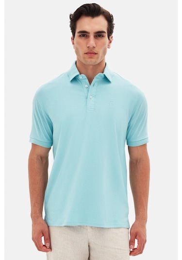 Twn Slim Fit Aqua Pike Dokulu T-shirt 4ec146011784m Aqua