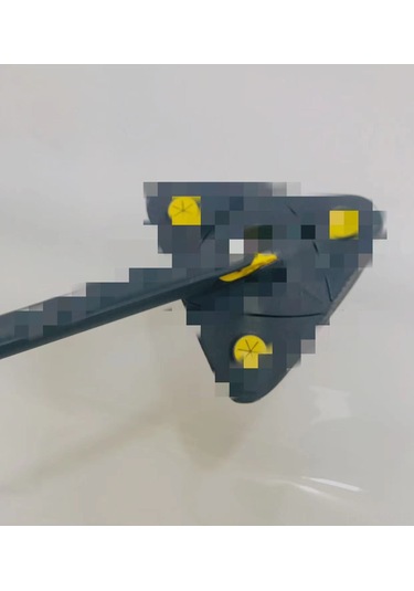 Vkemall Kolay Kullanımlı Üçgen Paspas - Islak Ve Kuru Temizlik İçin, 1 Bez Hediyeli, Lacivert Renk