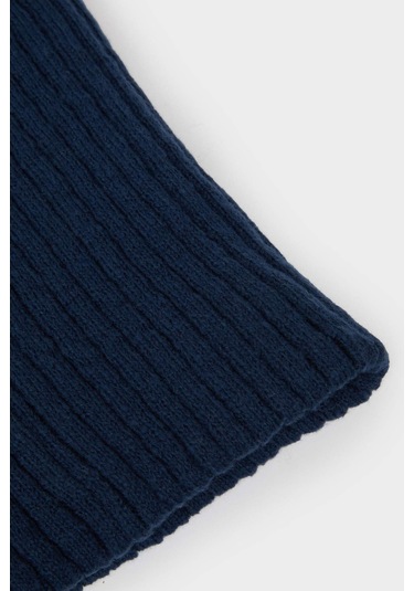 Defacto Erkek İçi Suni Yünlü Atkı C8275ax25wnnv235 Lacivert