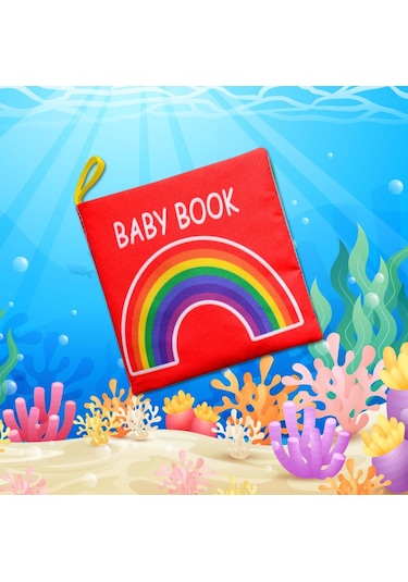 Tox İngilizce Renkli Bebek Kumaş Sessiz Kitap E120 - Bez Kitap