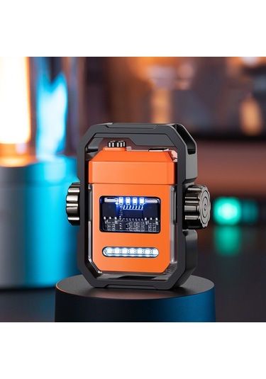 Cbtx Elektrikli Çakmak Çift Ark Elektronik Darbeli Çakmak Turuncu