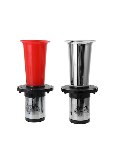 Gajeena 12v 3a 110db Gürültülü Araba Klinesi - Abs Ve Alüminyum Yapı - Araba, Kamyon, Motosiklet Uyumlu - Gümüş Rengi