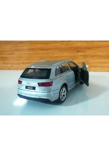 Welly Audı Q7 1/36 Ölçek Gri Çek Bırak Metal Model Araba