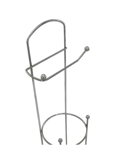 Suntek Dikey Tuvalet Kağıdı Tutucu Kağıt Rulo Pratik Demir Gümüş