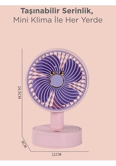 Torima F-08 Beyaz Mini Masa Fan Vantilatör