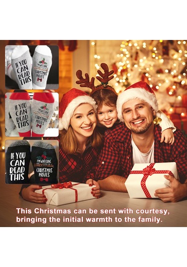 Padalink Erkek Kadın Kullanıma Uygun Pamuklu Noel Çorabı - Nefes Alır, Ter Emici Ve Dayanıklı - Siyah Tek Çift Siyah