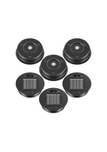 Bloomnest 6 Adet Güneş Enerjili Fener Parçaları - Out G883 Asorti, Led Güneş Paneli Fener Kapak Işıkları, Dış Mekan Uyumlu Asorti Çok Renkli