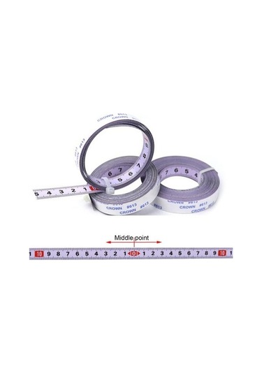 Novahub 4m Merkezli Paslanmaz Çelik Kendinden Yapışkanlı Ölçüm Cetveli - 1/2/3/4/5/6m Seçenekleri 4 M