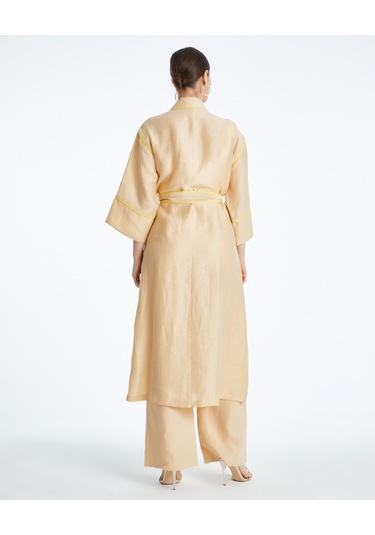 Kadın Biyeli Kap - Bağlama Kemer Detaylı - Modern Ve Şık - Günlük Ve Özel Günlerde Kullanım İçin Kap Bej Kadın Biyeli Kap - Bağlama Kemer Detaylı - Modern Ve Şık - Günlük Ve Özel Günlerde Kullanım İçin Kap Bej