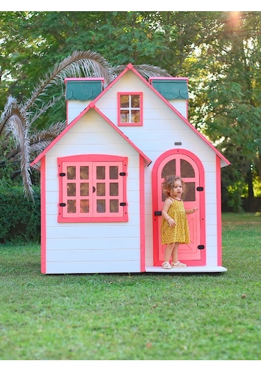 Mandu Ahşap Çocuk Oyun Evi Playhouse Beykoz