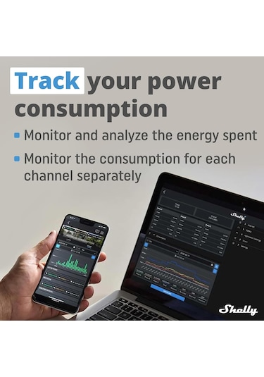 Shelly Plus 2pm Wi-fi Ve Bluetooth 2 Kanallı Akıllı Röle Anahta