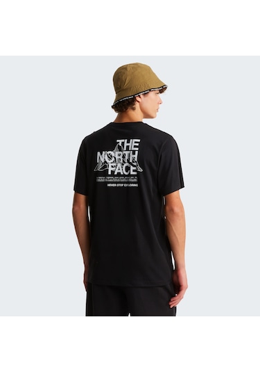 The North Face M Mountain Sketch Regular Short Sleeve Erkek T-shirt-32573 Siyah