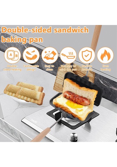 Kahvaltılık Sandviç Makinesi, Sandviç Makinesi, Sosisli Sandviç Kızartma Makinesi Gümüş