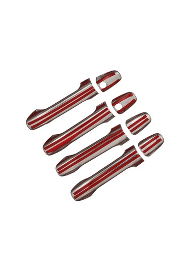 Mercedes Vito W447 Uyumlu 2014 Ve Üzeri Krom Kapı Kolu 4 Kapı Çift Delikli Paslanmaz Çelik