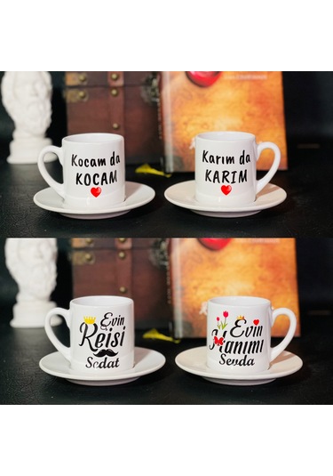 Karım Da Karım Kocam Da Kocam Evin Reisi Evin Hanımı 2 Li Fincan