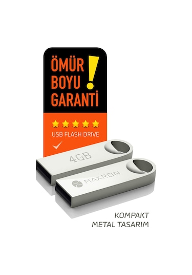 4 Gb Flash Bellek Metal Gövde Ömür Boyu Garantili Güvenli Usb Bellek Data Traveler