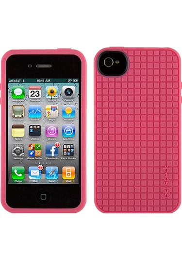 Speck Apple Uyumlu iPhone 4s/4 İle Pixelskin Hd Silikon Kılıf Pembe Pembe