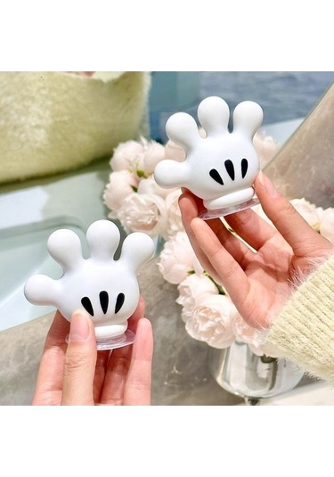 Maoyaya Diş Fırçası Tutucu Mickey Mouse Palmiye Desenli Çok Amaçlı Ev Dekorasyonu Beyaz - Sarı