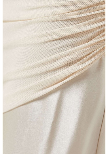 Acler Rhodehill Midi Elbise - - %92 Polyester, %8 Elastan, %75 Asetat, %25 Polyester Içerikli Beyaz
