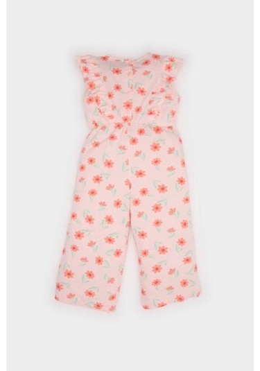 DeFacto Kız Bebek Çiçekli Tulum E5791A525SMPN127 Pembe