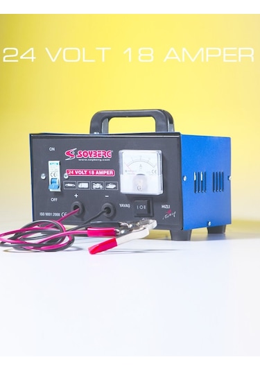 Soyberg Akü Şarj Cihazı 24 Volt 18 Amper Akü Şarj Cihazı S2418-m
