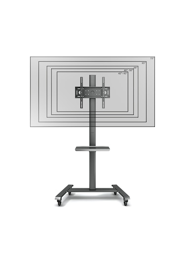 Cletech Raflı Modüler LCD Tv / Monitör Sehpası 43” – 75”