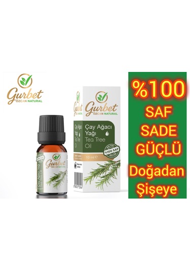 Çay Ağacı Yağı %100 Saf Doğal Seyreltilmemiş Tea Tree Oil 10ml