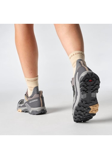 Salomon X Ultra 5 Gore-tex Plum Kitten/nine Iron/soft Clay Kdn Outdoor Ayakkabı L47726200 Kahverengi