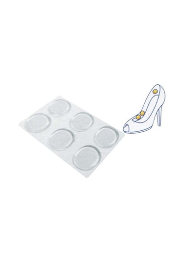 Büro Ev Ofis Ayakkabı Aksesuarı İçin 6adet Ayak Vurma Nasır Önleyici Silikon Ped Seti
