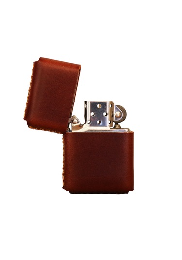 Cronder Hakiki Deri Çakmak Kılıfı Kahverengi