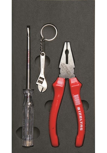 Izeltaş Pense Kontrol Kalemi Seti Anahtarlık