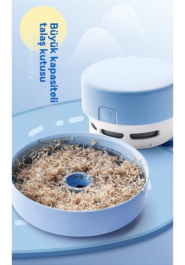 Jifan Masaüstü Elektrikli Süpürge Mavi