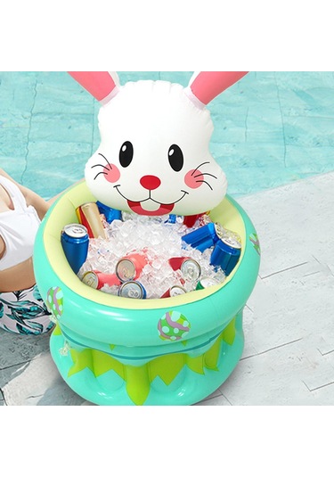 Suntek Şişme Havuz Parti Soğutucu Paskalya Tavşanı Çok Renkli