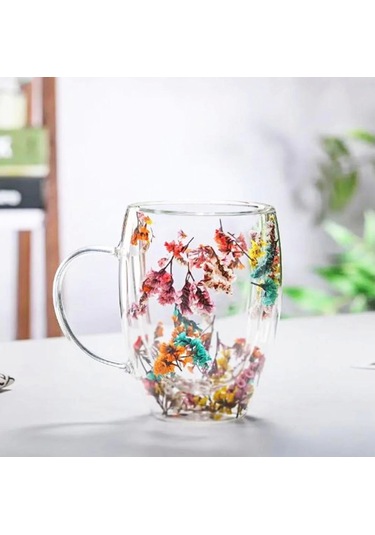 Çiçekli Bardak 350 Ml