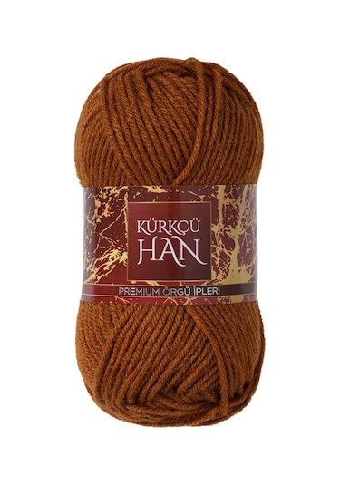 Kürkçü Han Dekor 100gr 100m El Örgü İpi Karamel