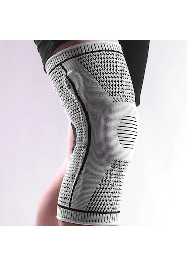 Dizlik, Patella Jel Pedli Ve Yan Yaylı Sabitleyicili Diz Kompresyon Kolu, Koşu İçin Tıbbi Diz Desteği, L