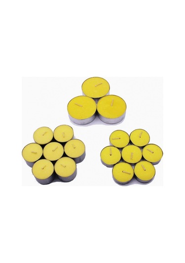 Sarı Tealight Mum 50 Adet Sarı