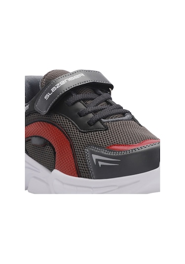 Slazenger KLAN IN Çocuk Cırt Cırtlı Koyu Gri Günlük Spor Ayakkabısı