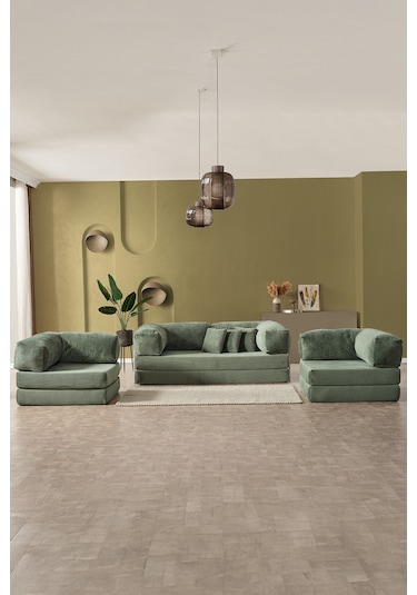 Legom Avanos Aktivite Koltuğu Yatak Olabilen Çok Amaçlı Kanepe Koltuk Takımı Yeşil Yeşil