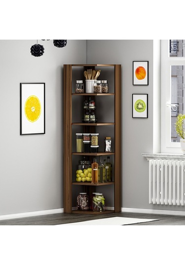 Ankle Köşe Rafı, Kitaplık - Ceviz