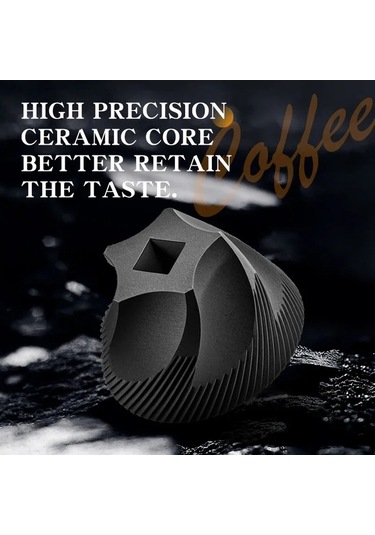 Trendooze Çok Fonksiyonlu El Krank Kahve İnce Öğütücü, Mini Beyaz-siyah Beyaz - Siyah