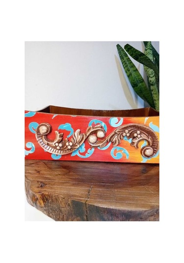 Çok Amaçlı,el Boyaması Rölyef Kabartma Ahşap Kutu