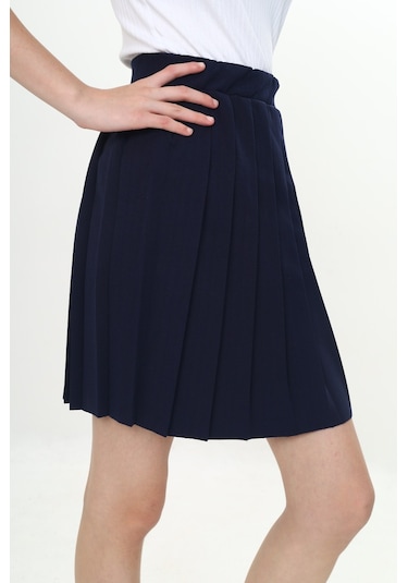 Toontoy Kız Çocuk Piliseli Okul Etek Lacivert