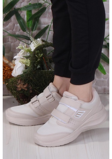 M.p Diana Rahat Hafif Cırtlı Kadın Sneaker Ayakkabı Bej