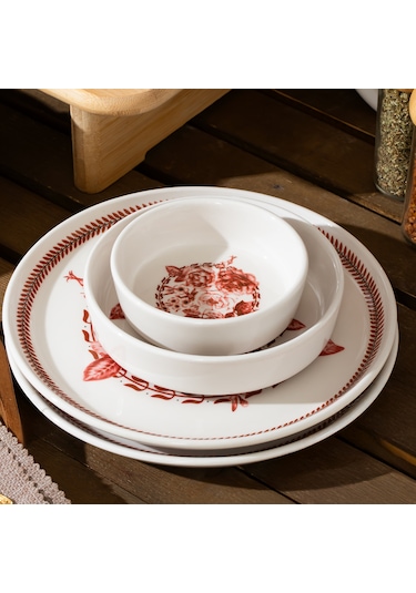 Perotti Danish 28 Parça Kahvaltı Seti 12 Kişilik Kahvaltı Takımı Çok Renkli