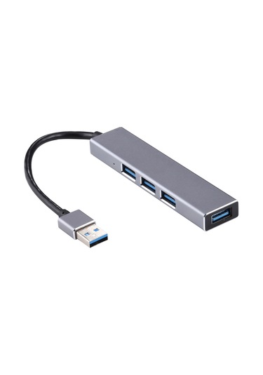 Sones 3019 4 X Usb 3.0 - Usb 3.0 Alüminyum Alaşımlı Hub Adaptörü Led Göstergeli Gümüş Gri