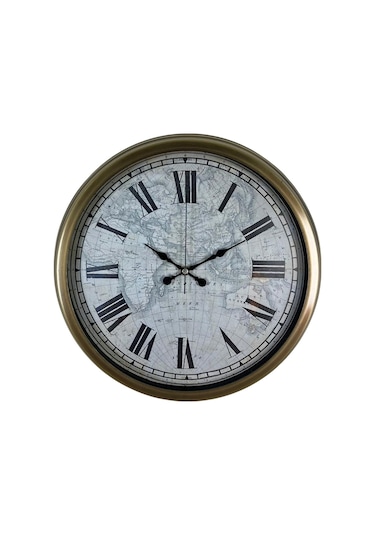 Büro Ev Ofis Hediyesi İçin 40cm Eskitme Retro Metal Duvar Saati Diğer