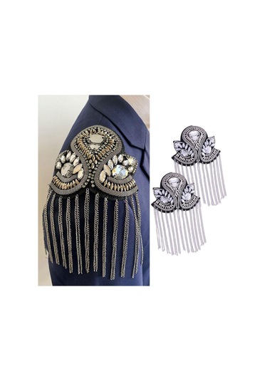 Suntek Saçak Püskül Hediyeler 2 Adet Metal Lüks Gümüş