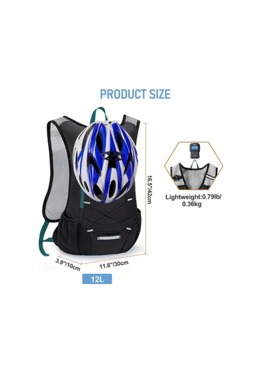 Dashanshop Nevo Rhıno Hafif Hidrasyon Sirt Cantasi 2l Su Torbasi İle Dayanikli Nylon Dark Gray Kosu Yelegi Bisiklet Hiking Unisex Erkek Kadin Altın